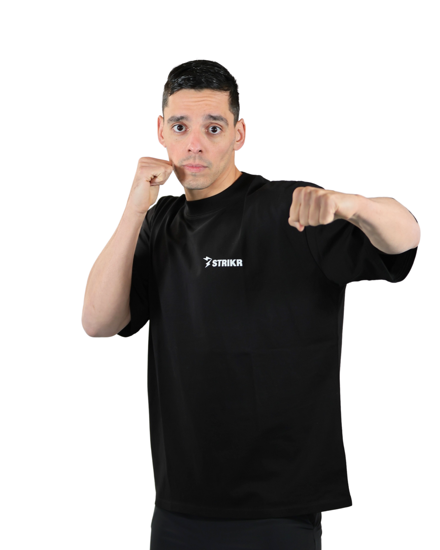 T-Shirt Noir Oversize "BOXING IS LIFE"