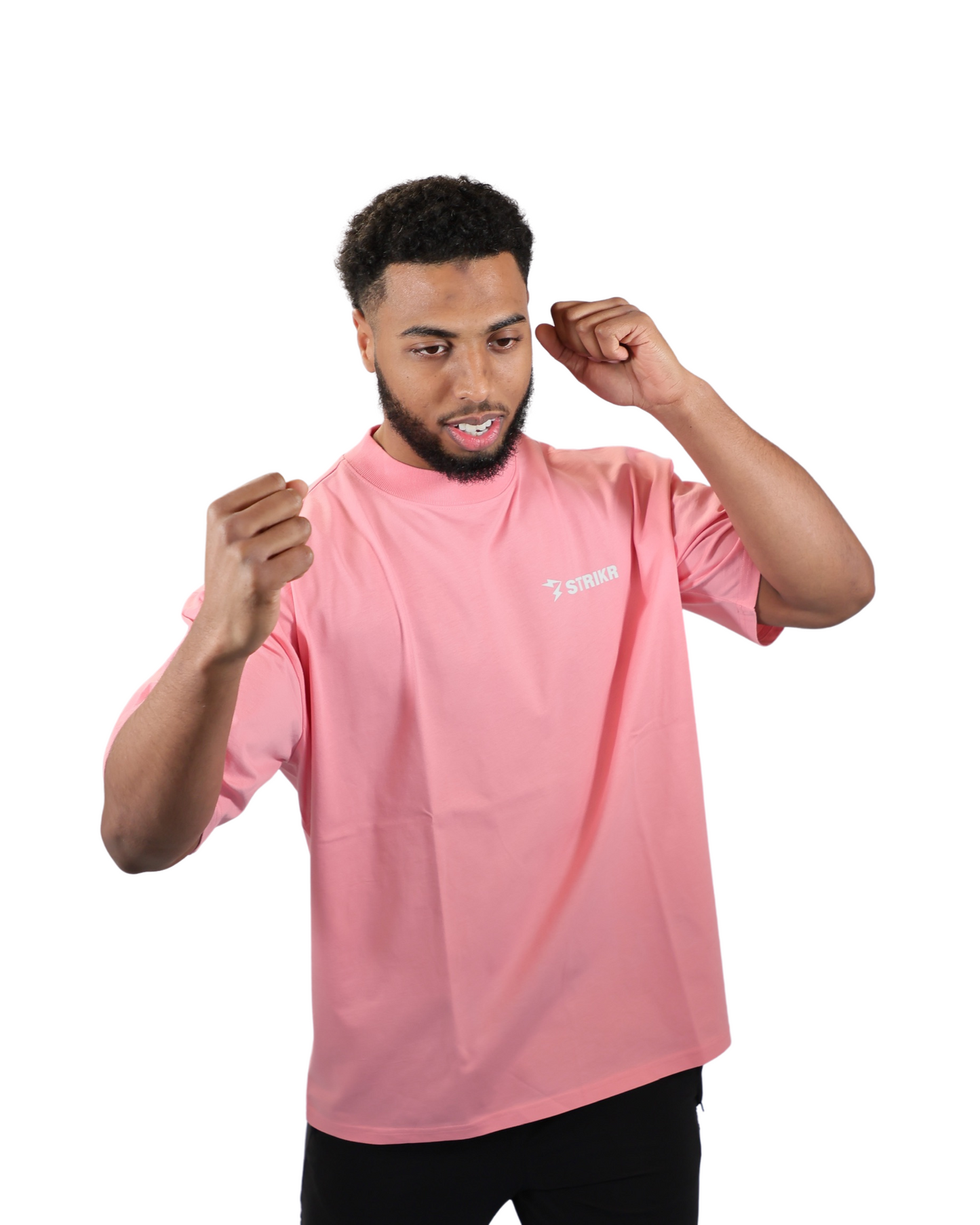 T-shirt Rose Oversize "BOXING IS LIFE"