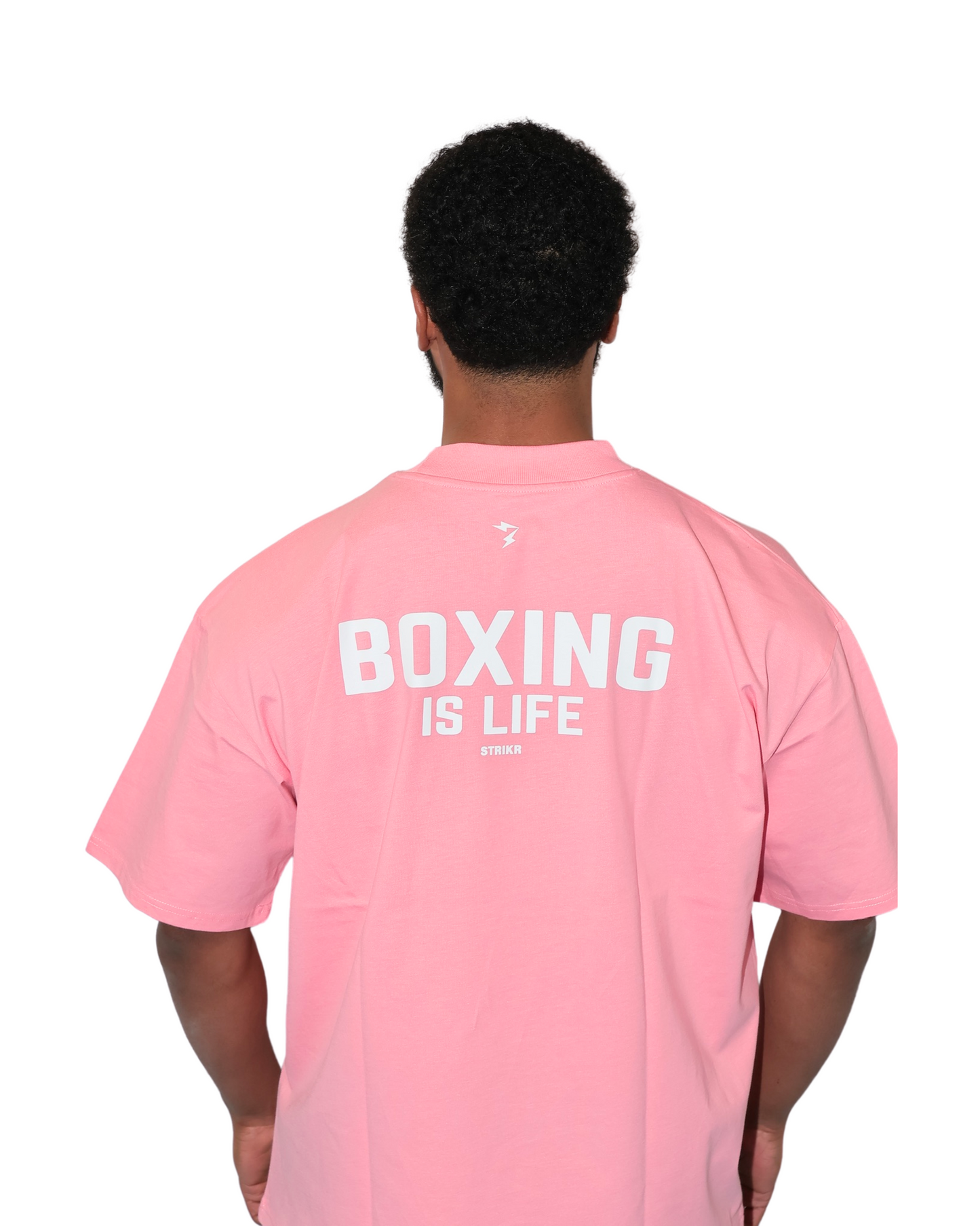 T-shirt Rose Oversize "BOXING IS LIFE"
