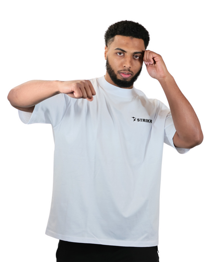 T-shirt Blanc Oversize "BOXING IS LIFE"